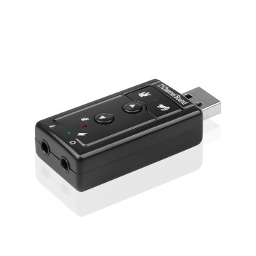 USB виртуален 7. 1-канален звуков адаптер USB виртуален 7. 1-канален звуков адаптер